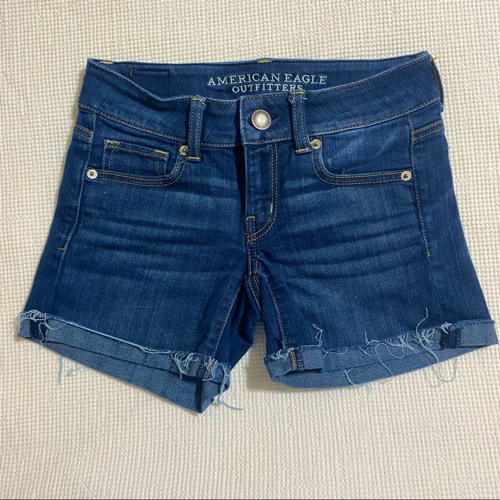 American eagle midi shorts